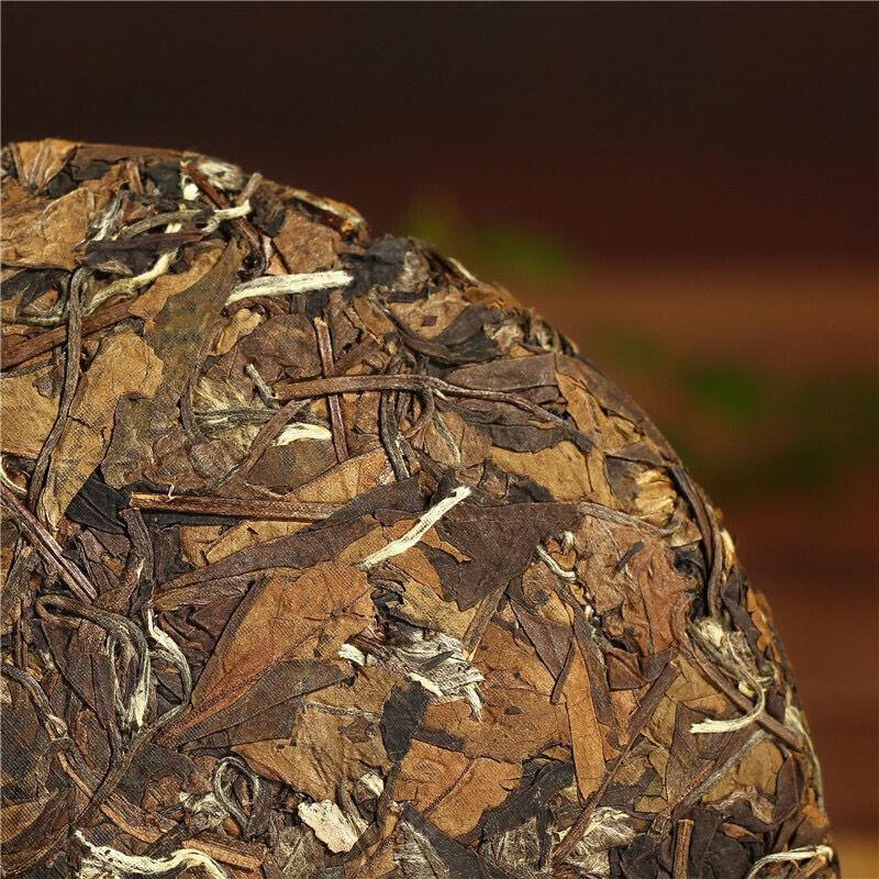 CIFbuy 350g Shou Mei Cake Fuding High Mountain Old White Tea Aged Sun White Tea