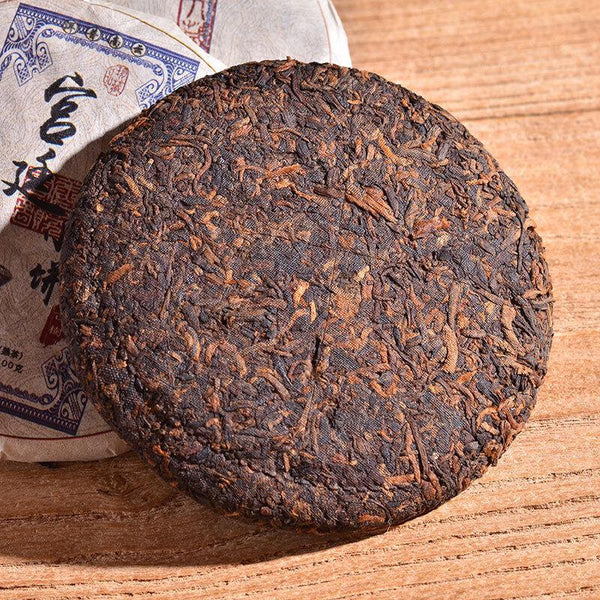 CIFbuy Yunnan Pu'er Ripe Tea Cake 100g Palace Small Cake Pu'er Tea