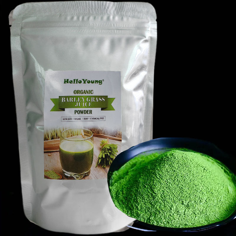 Organic Barley Grass Powder original 250g barley grass official store Pure, Kosher, Vegan, Bulk. Good Source of Fiber, Protein. Great for Juices, Smoothies, Shakes, Yogurts Main image