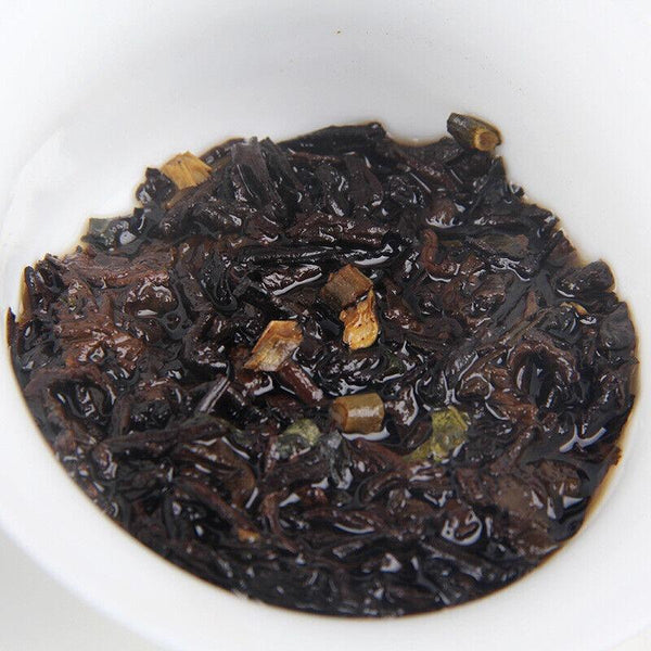 CIFbuy 357g Pu'er Old Ripe Tea Cake Yunnan Ripe Pu'er Tea Cake