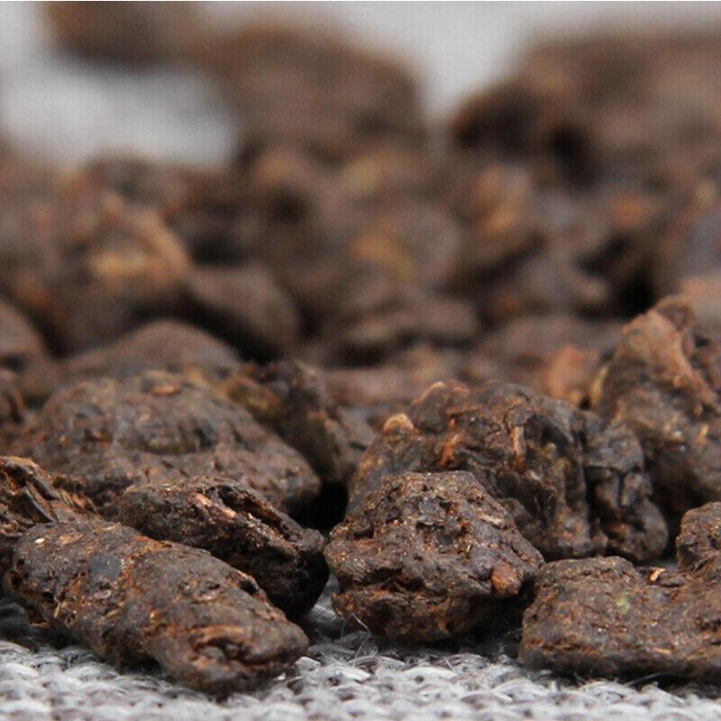 CIFbuy Pu-erh Tea Ripe Glutinous Fragrance Fossilize Tea 500g Tin Tea Gift Yunnan