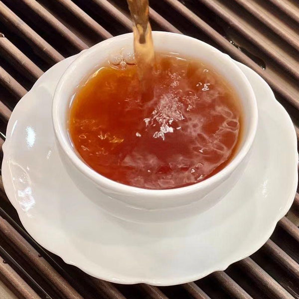 CIFbuy 2018 Yunnan Puer Tea Lao Ban Zhang Pu-erh Cooked Tea Old Pu'er Tea 357g Ripe