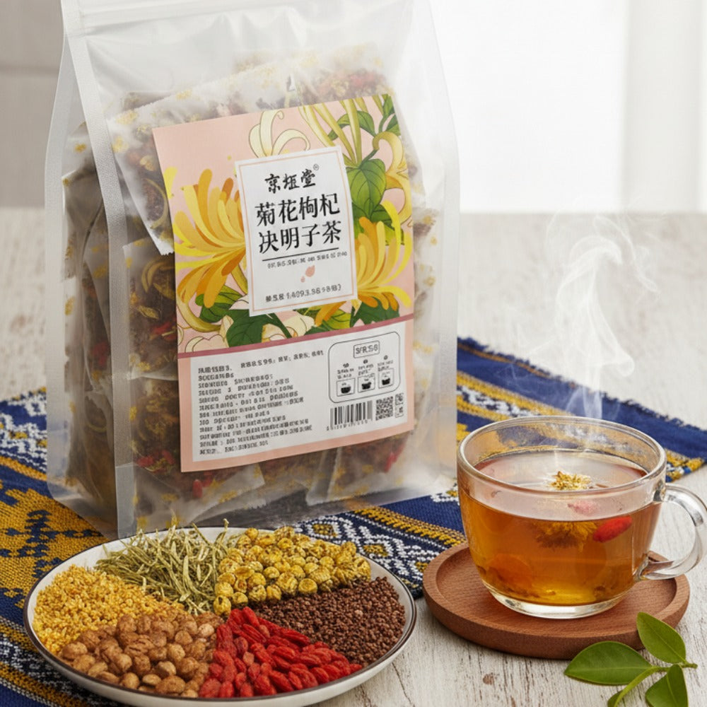 CIFbuy Chrysanthemum Cassia Herbal Tea 60g Caffeine-Free Natural Loose Leaf Gift菊花决明子草本茶 60克 无咖啡因 天然散装茶 礼品装