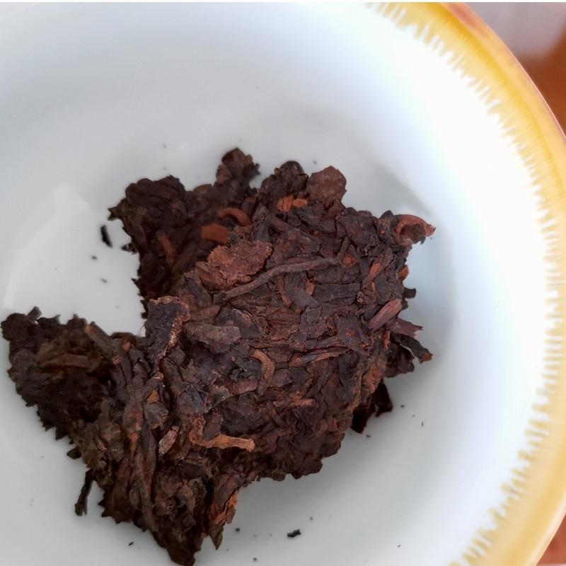 CIFbuy Yunnan Shu Pu-erh Old Tea Cake 2010 Ripe Pu-erh Menghai Ancient Tree Handmade Shu Pu-erh Qizi Tea Cake 357g
