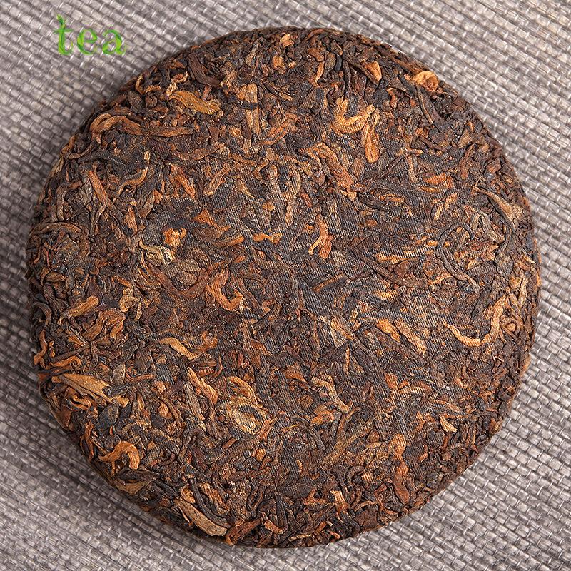 CIFbuy Yunnan Puer Tea 2018 Menghai Ripe Tea 100g Old Puer Ripe Cake Big Tree Old Tree Ripe Tea
