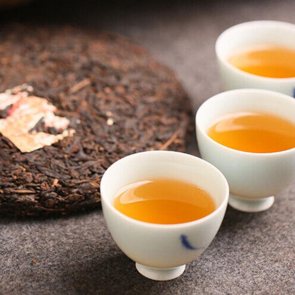 CIFbuy 2003 Kong Ming Shan Pressed Qizi Cake of Yiwu Classic Tea Puerh Puer Raw 357g