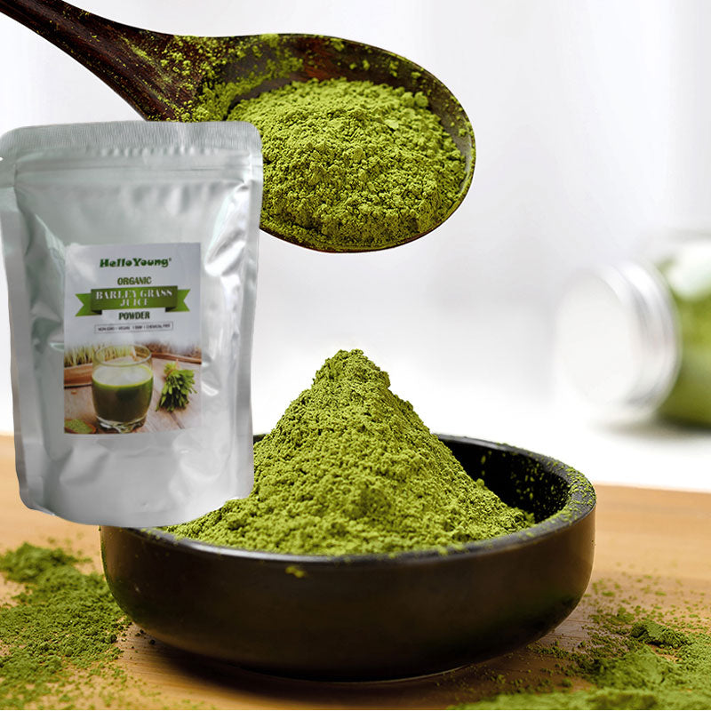 HelloYoung Wheatgrass Juice Powder 250g Organic, Non-GMO, Freeze-Dried, Gluten-Free Main image