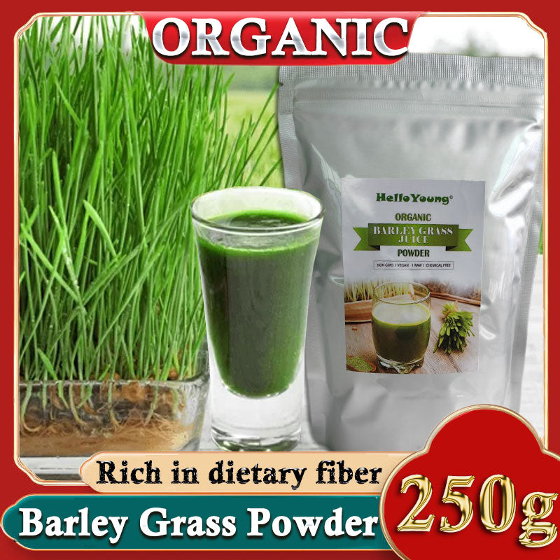 Unsweetened Premium Organic Barley Grass Powder 250g moistening intestines, burning fat, purifying liver, lowering cholesterol Main image