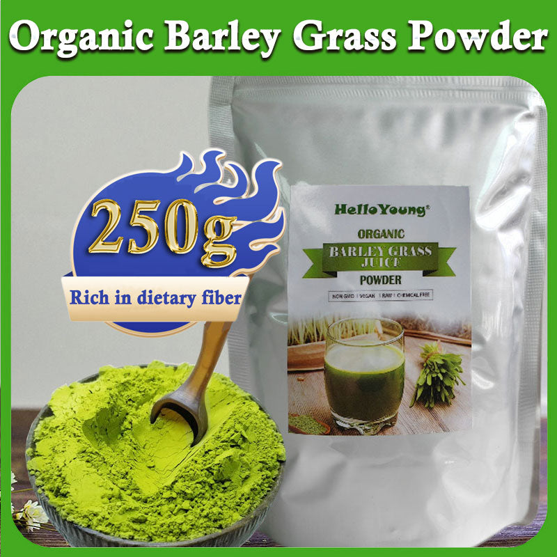 Organic Barley Powder 100% Pure and Natural, No Additives and Preservatives Organic Non-GMO Vegan Cold-Juiced and Low-Temperature Dried Main image