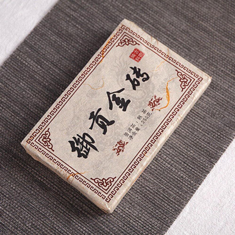 CIFbuy 250g Yunnan Pu'er Tea Menghai Mature Tea Yugong Golden Brick Aroma Mature Tea