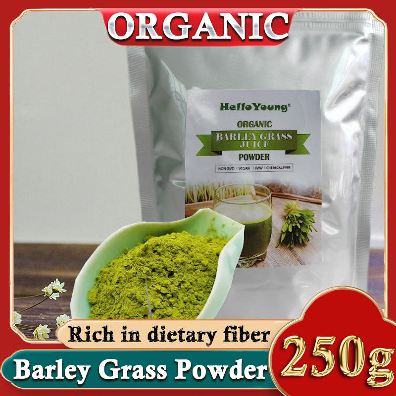 Organic Barley Grass Powder 250 gm 100% Pure&Natural I Nutritionally Complete I Mix into Smoothie or Juice Main image