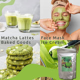 Organic Matcha Green Tea Powder 100% Natural & Pure, Ceremonial Grade, No Additives or Fillers, NO GMO diet drink for loss weight detox slim slimming