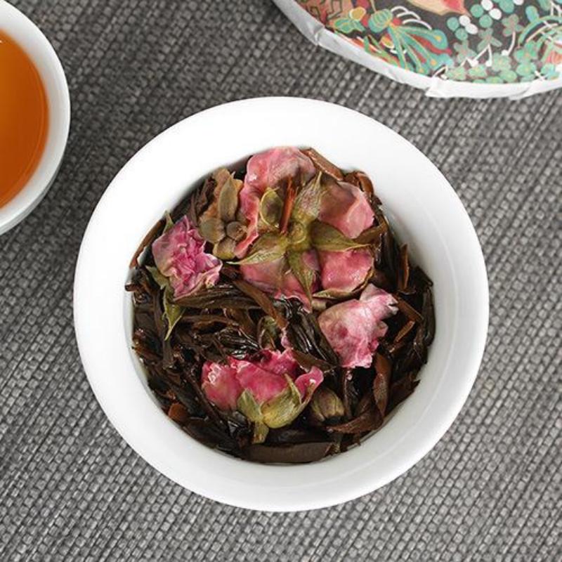 CIFbuy 200g Dainhong Black Tea Cake Zuihongyan Rose Black Tea Big Tree Flower Red Tea