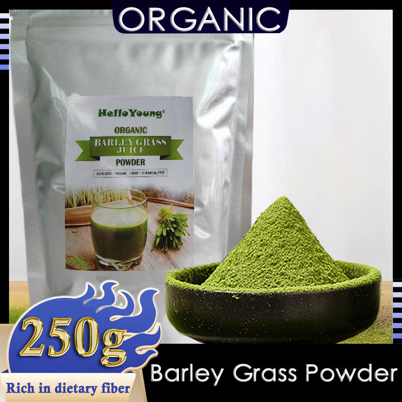 Imported Unsweetened Premium Organic Barley Grass Powder 250g Support Immune System and Digestion, Vegan