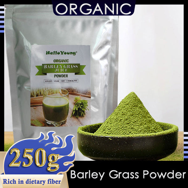Imported Unsweetened Premium Organic Barley Grass Powder 250g Support Immune System and Digestion, Vegan