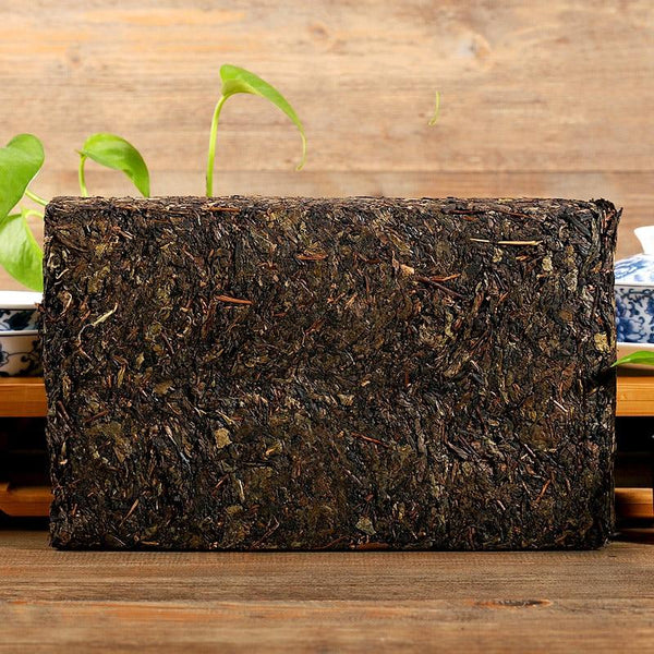 CIFbuy 2017 Handmade Golden Flower Dark Tea Fu Brick Pressed Tea, 1000g