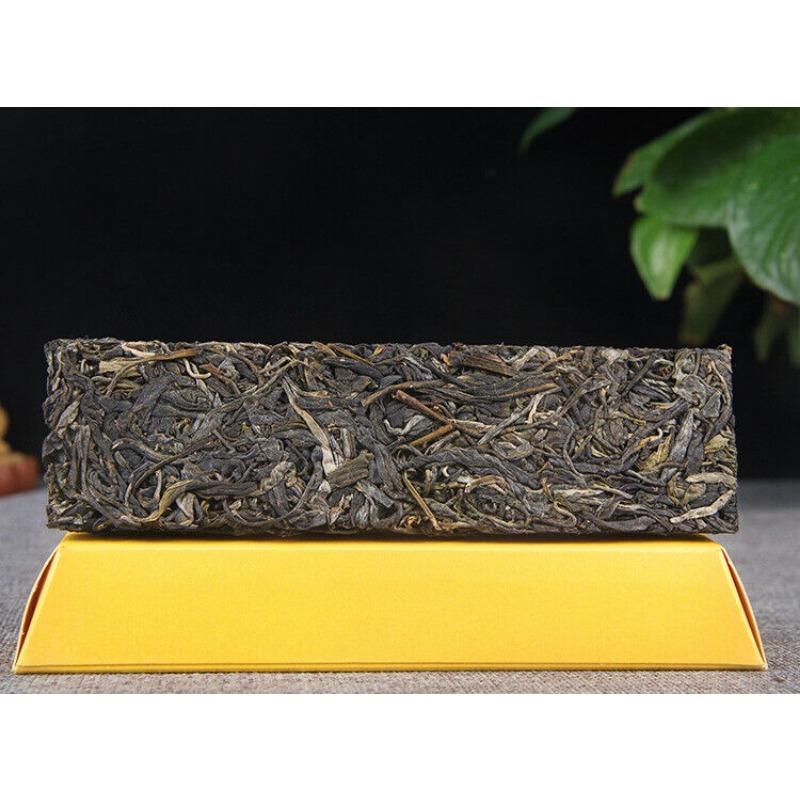 CIFbuy 150g Golden BarIceland Gold Brick Puerh Raw Brick Tea Mengku Gold Leaf Flower