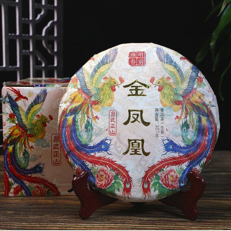 CIFbuy Puerh Tea Raw Puerh Tea Cake 357g 2023 Year Golden Phoenix Spring Tea Pu erh Tea Main image