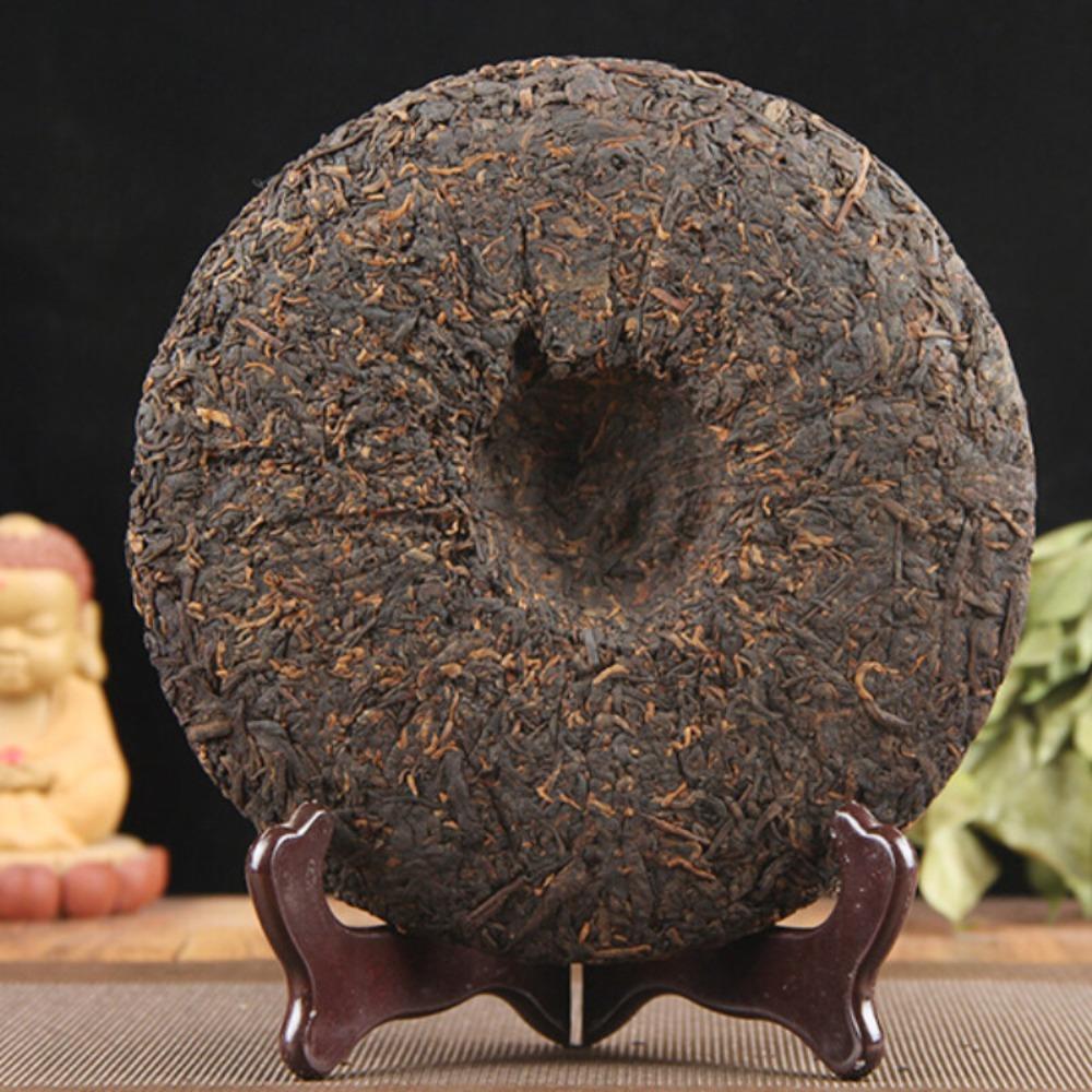 CIFbuy 380g Handmade Yunnan Old Tree Pu-erh Ripe Tea Cake Ancient Puer Black Tea