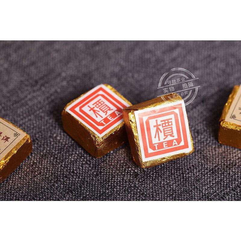 CIFbuy 500g Yunnan Pu'er Tea Leaves Small Golden Brick Mini Small Tuo