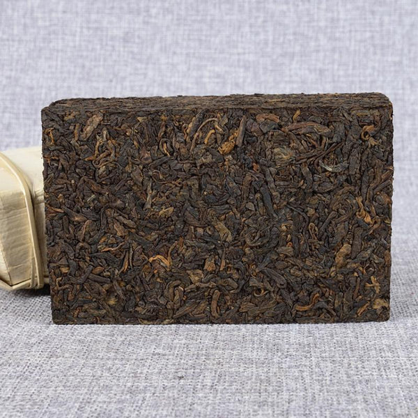CIFbuy 250g Premium Ripe Brick Yunnan Pu'er Tea Bamboo Shoot Shell Packing Health Care
