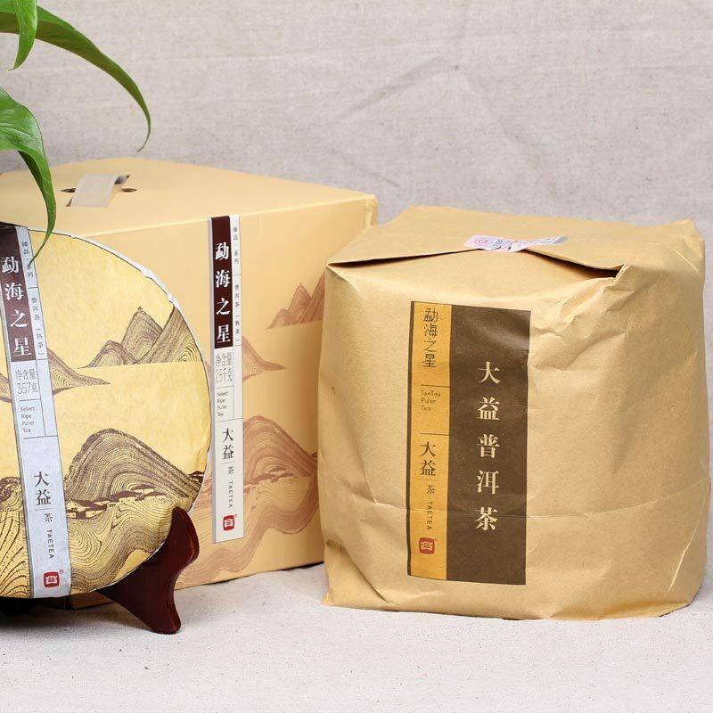 CIFbuy Star of Menghai Dayi Pu-erh Tea 357g Ripe Pu'er Tea Puer Shou 1401 Batch