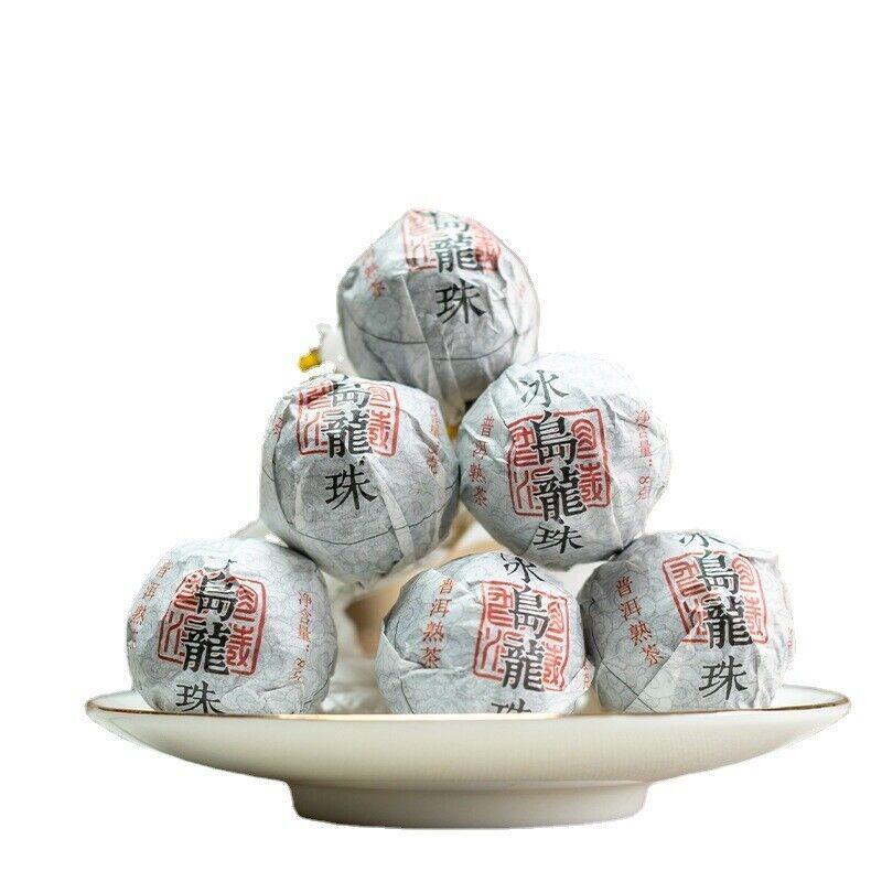 CIFbuy 8g/pastille Icelandic Dragon Pearl Pu-erh Ripe Tea Small Tuocha Dragon Pearl