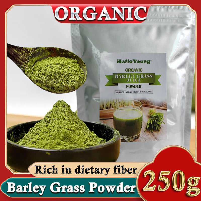 250g Organic Barley Grass Powder Gluten Free Non-GMO Superfood Vegan Organic Barley Low Carb Diabetic Friendly e for weight loss Main image