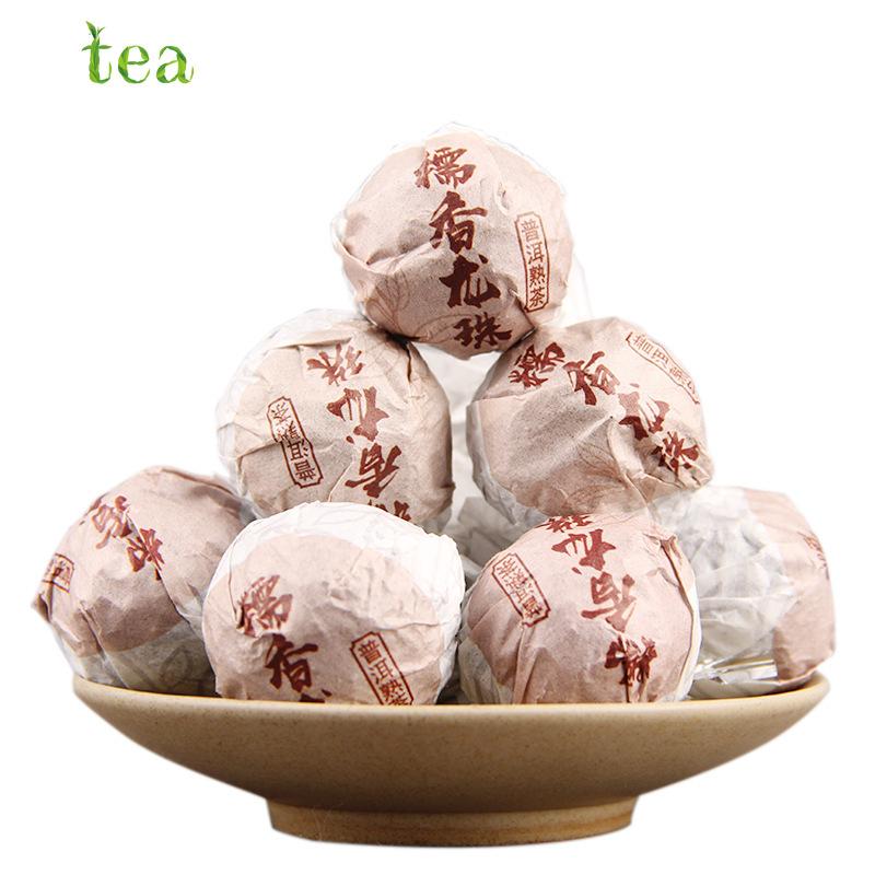 CIFbuy Dragon Pearl Shu Puerh Tea 500g Glutinous Rice Aroma Yunnan Chinese Pu'er