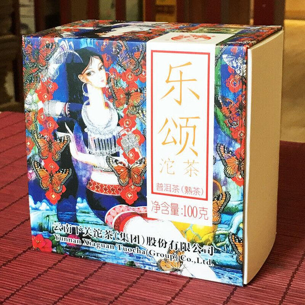 CIFbuy Le Song  XiaGuan Tuocha Boxed Bowl 100g Yunnan Puer Ripe Tea Shu Puerh