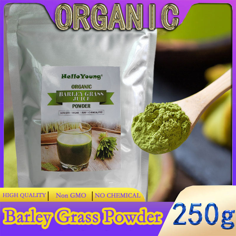 Barley grass official store Organic Barley Grass Powder original 250g  Great for Juices, Smoothies, Shakes, Yogurts Main image