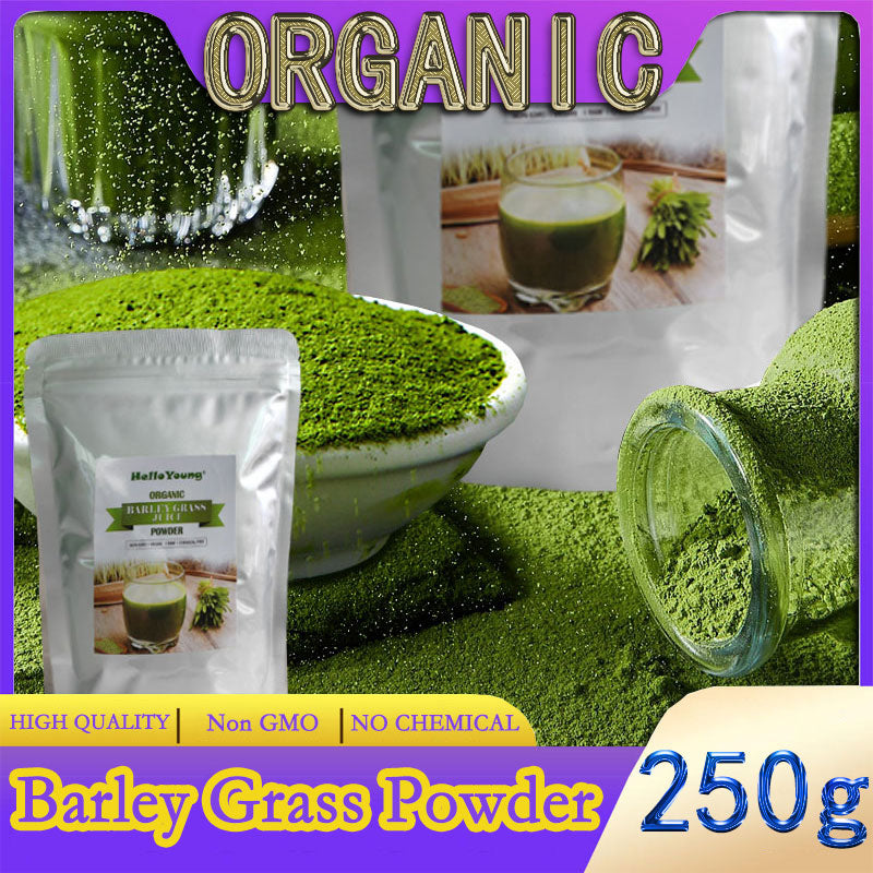 Organic Barley Grass Powder original 250g barley grass official store pure organic barley Contains Iron Vitamin C, & Vitamin E – Non-GMO Gluten-Free Main image