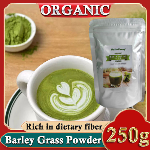 Organic Barley Grass Powder 250g, Green Superfood for Smoothie, Shakes and Salads, Barley Grass Powder 100% Pure, Raw, Non-GMO, Vegan, Organic