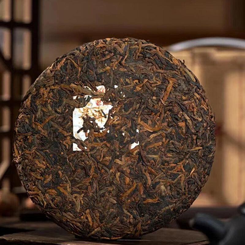 CIFbuy Haiwan Shu Pu'er 2023 "Gongbin" Tribute Ripe Pu'er Tea Cake 200g