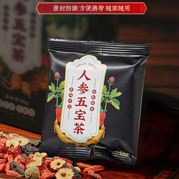 CIFbuy Ginseng Maka Sangshen Huangjing Wolfberry Herbal Tea 150g 7 Kinds of Herbs Tea