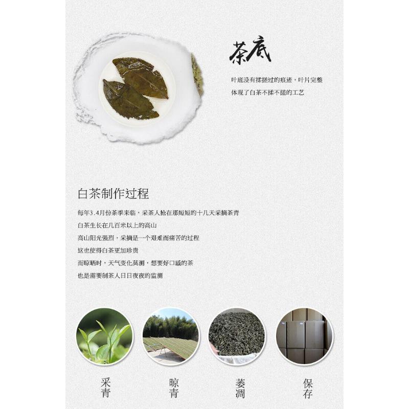 CIFbuy 300g Fuding White Tea Old Ancient Tree Old White Tea Cake Mint Aroma