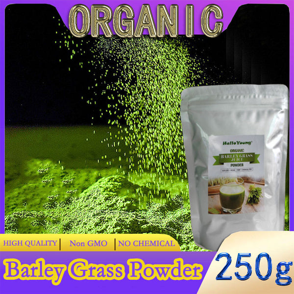 Organic Barley Grass Powder original 250g barley grass official store pure organic barley for Immunity Support and Whole Food Supplement, Rich in Fibers, Vitamins, Minerals