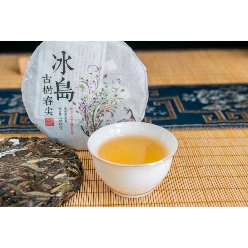 CIFbuy 100g Pu-erh Raw Tea Tea Cake Yunnan Iceland Ancient Tree Pu-erh Tea Leaves