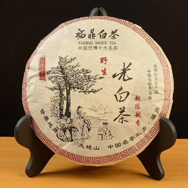 CIFbuy Fuding White Tea Cake Organic Premium Aged Shou Mei Long Life Eyebrow Cake 350g