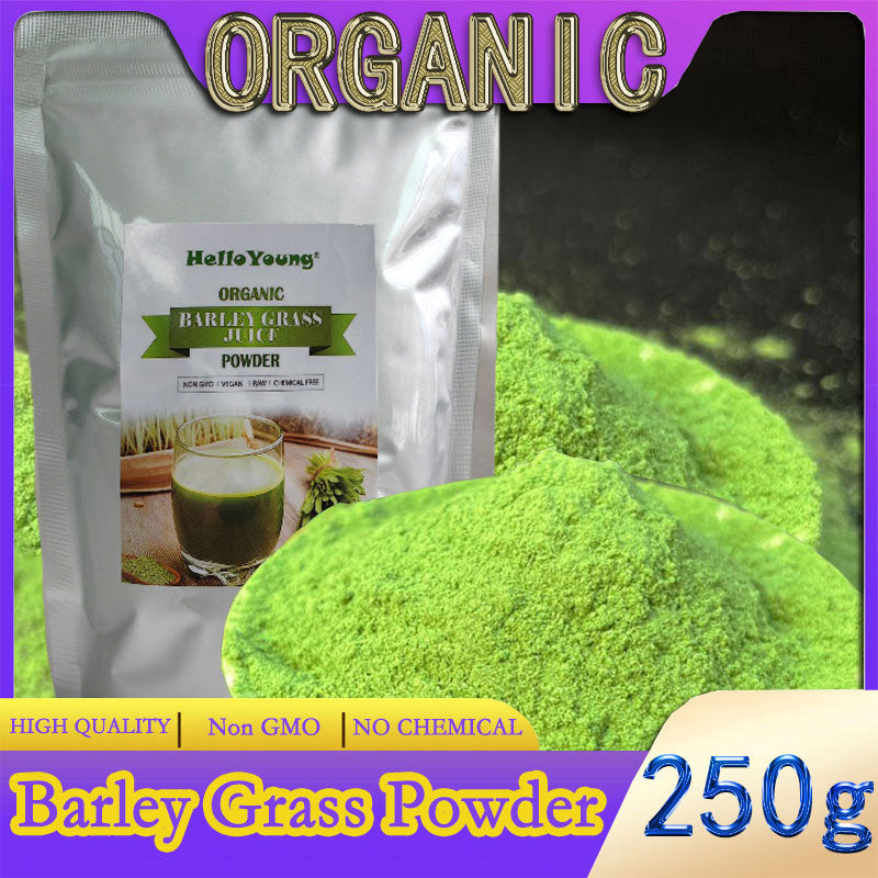 barley powder pure organic Organic Barley Grass Powder original 250g barley grass official store body detoxification, moistening intestines Main image