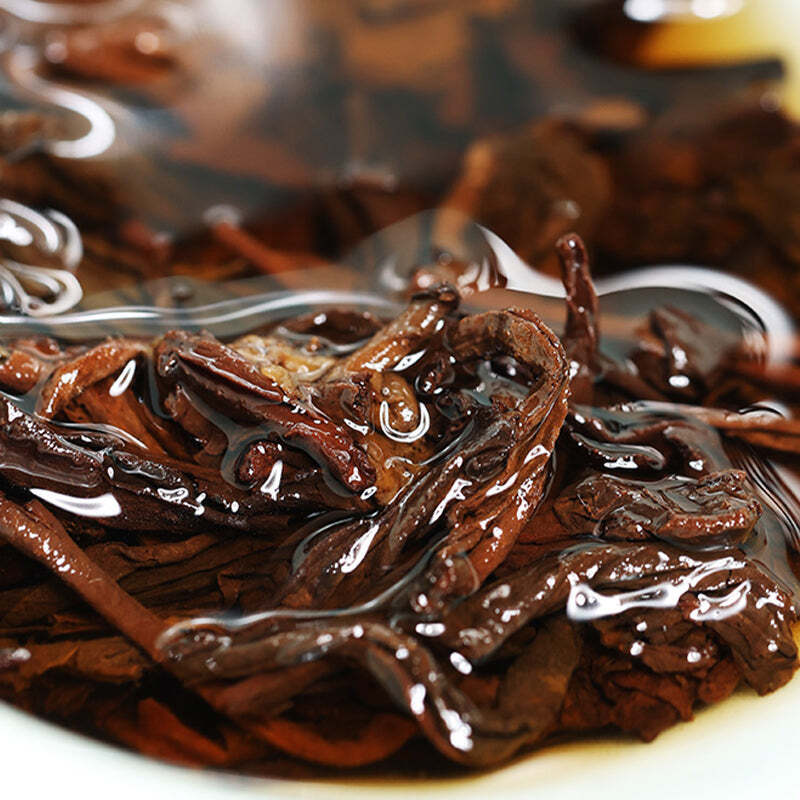 CIFbuy 357g Yunnan Cooked Pu-erh Tea Laomane Puerh Ripe Tea Cake Organic Pu'er Cake Tea