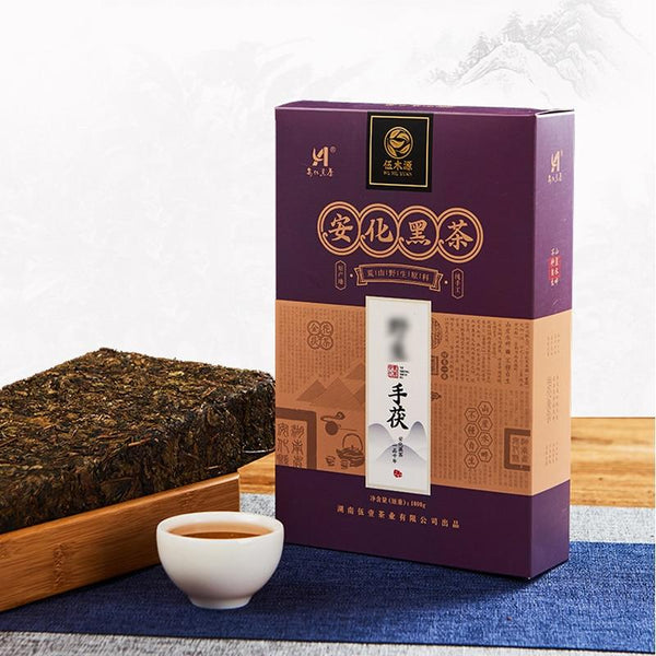 CIFbuy 2019 Hunan Fu Cha Handmade with Anhua Flower, Pressed Dark Tea Ai Cha, 1000g