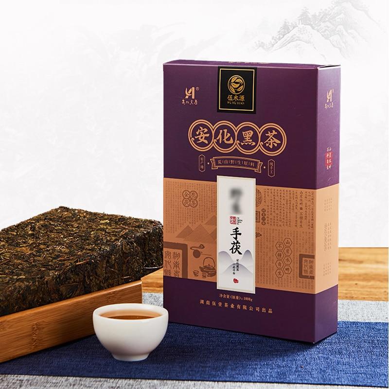 CIFbuy 2019 Hunan Fu Cha Handmade with Anhua Flower, Pressed Dark Tea Ai Cha, 1000g