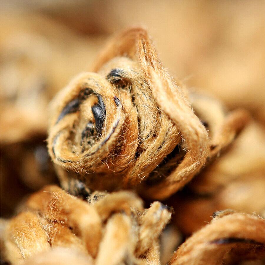 CIFbuy Yunnan Balck Tea Fengqing DianHong Huang Jin Luo Golden Dianhong Loose Leaf