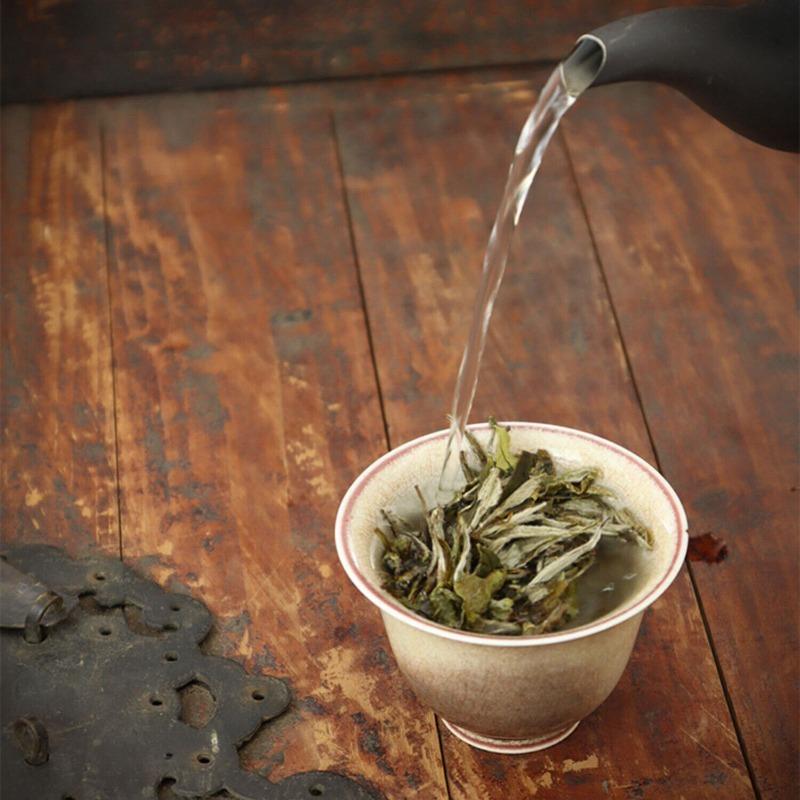 CIFbuy 100g Fuding High Mountain Sunlight White Tea White Peony Tea Cake Floral Aroma
