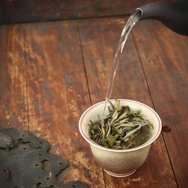 CIFbuy 100g Fuding High Mountain Sunlight White Tea White Peony Tea Cake Floral Aroma