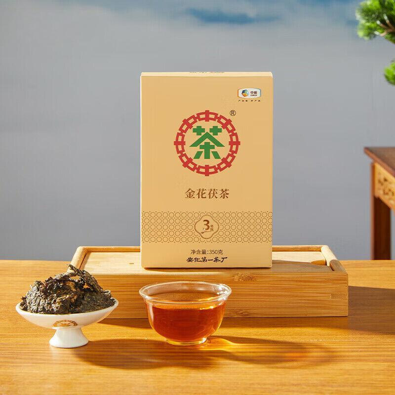 CIFbuy COFCO Fu Tea Three Year Old Fu Brick Tea CHINATEA Anhua Black Tea 350 G