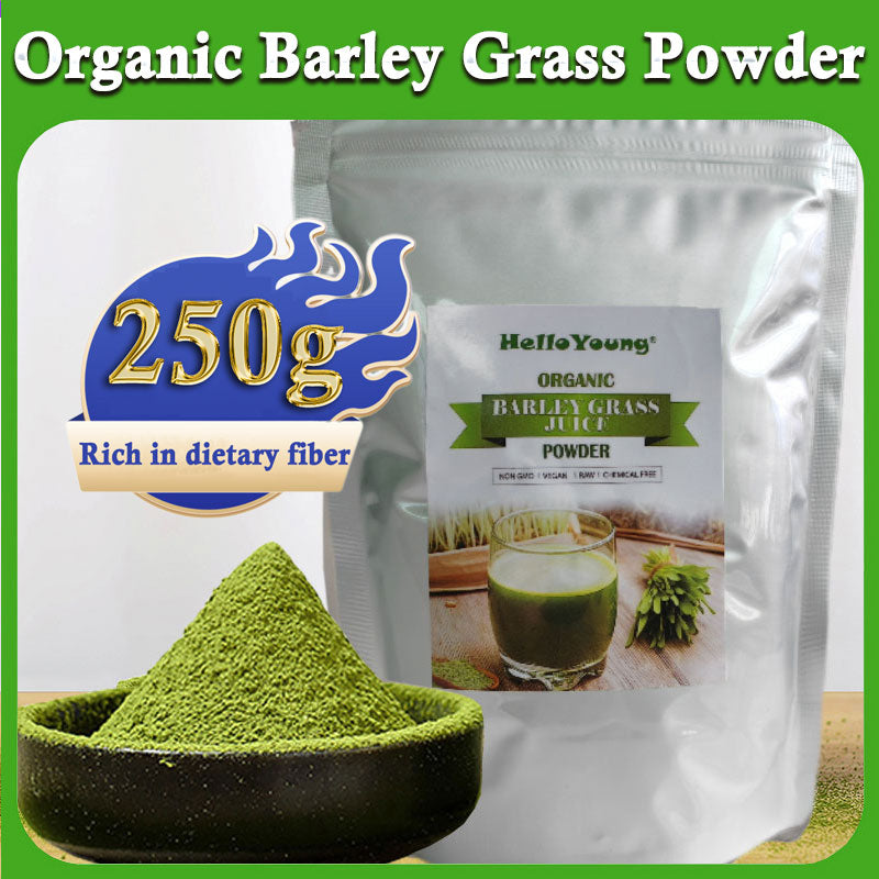 Barley Grass Powder Original 100% Pure And Organic Green Tea Barley Grass Powdered Drink 100% Natural Superfood, Vegan, Gluten Free, Non-GMO, Kosher Main image