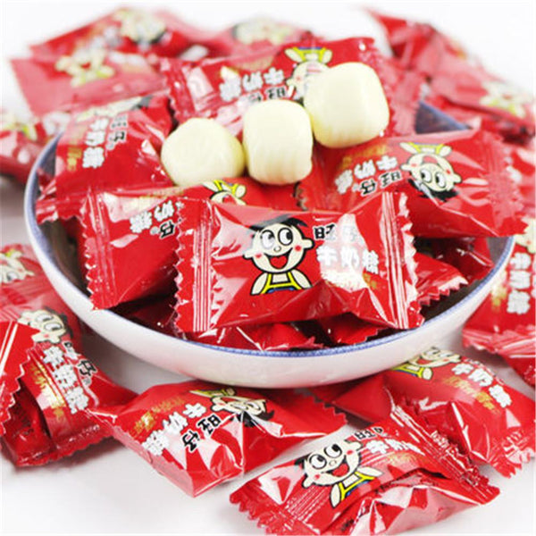 CIFbuy 500-1000g Chinese Milk Tea Snacks Soft Candy Crispy Fresh Milk Balls Stuffed