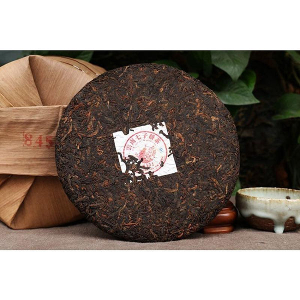 CIFbuy Yun Nan Qi Zi Bing Cha Yunnan Menghai Lang He 8451 Puer Puerh Ripe Tea 357g